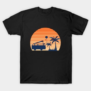 80s retro sunset beach T-Shirt